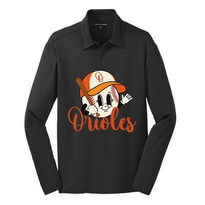 Orioles Pride Lovers Silk Touch Performance Long Sleeve Polo