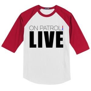 On Patrol Live Cop Kids Colorblock Raglan Jersey