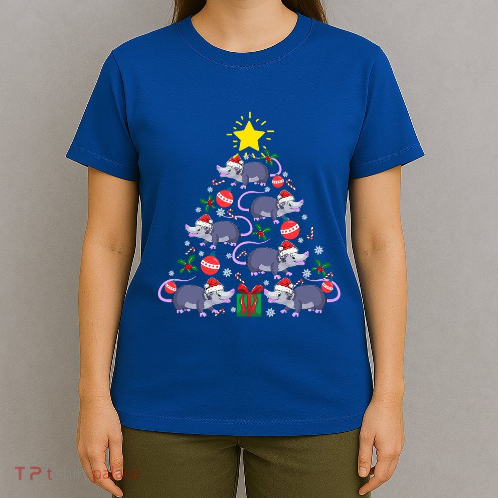 Opossum Possum Lover Christmas Tree Costume Xmas Gift T-Shirt