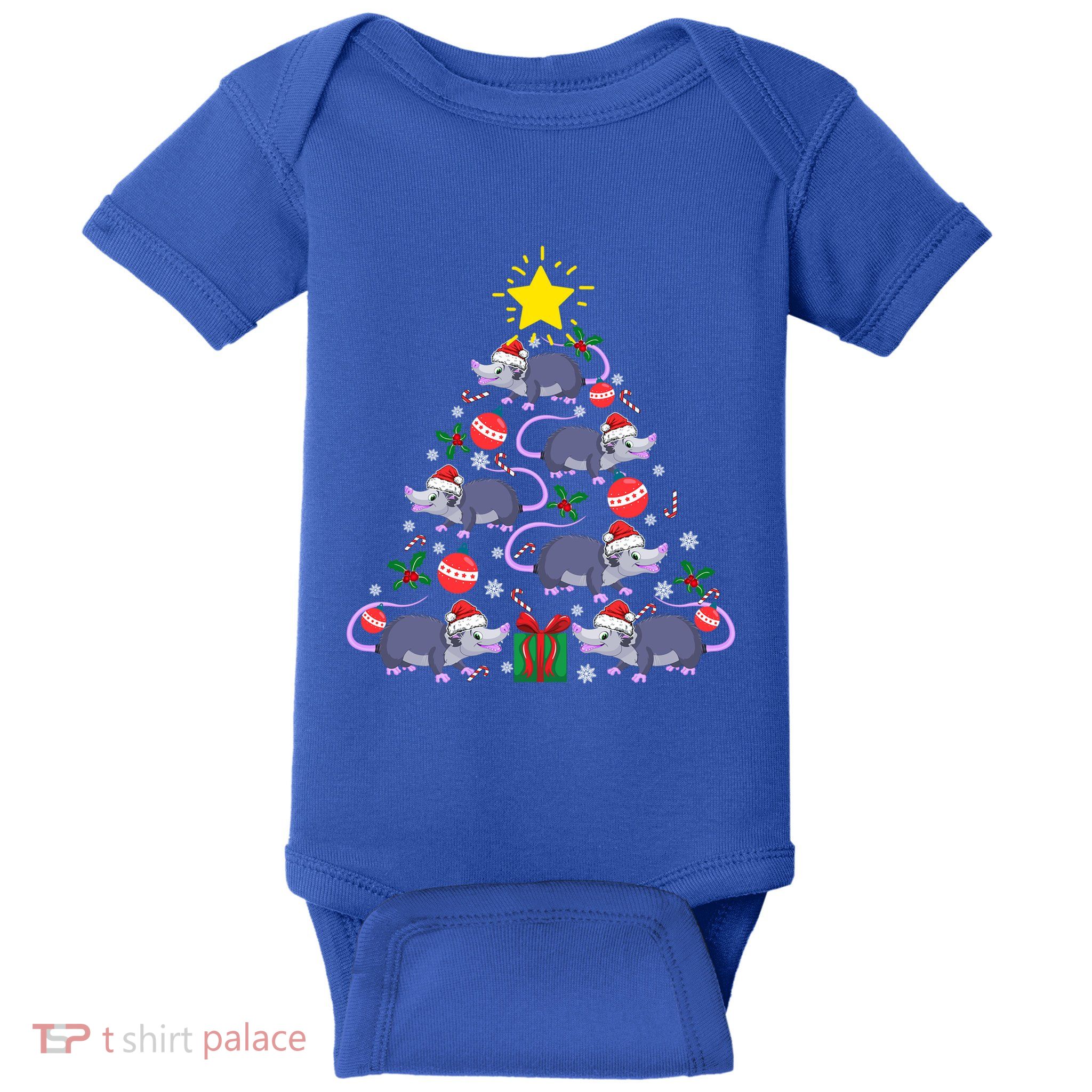 Opossum Possum Lover Christmas Tree Costume Xmas Gift Baby Bodysuit