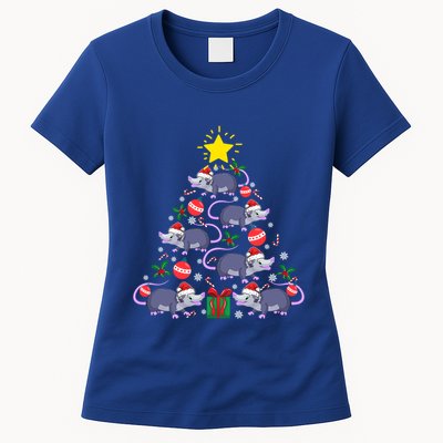 Opossum Possum Lover Christmas Tree Costume Xmas Gift Womens T-Shirt