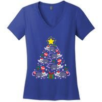 Opossum Possum Lover Christmas Tree Costume Xmas Gift Women's V-Neck T-Shirt