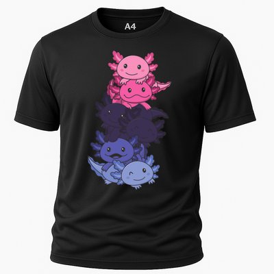 Omnisexual Pride LGBTQ Axolotl  Cooling Performance Crew T-Shirt
