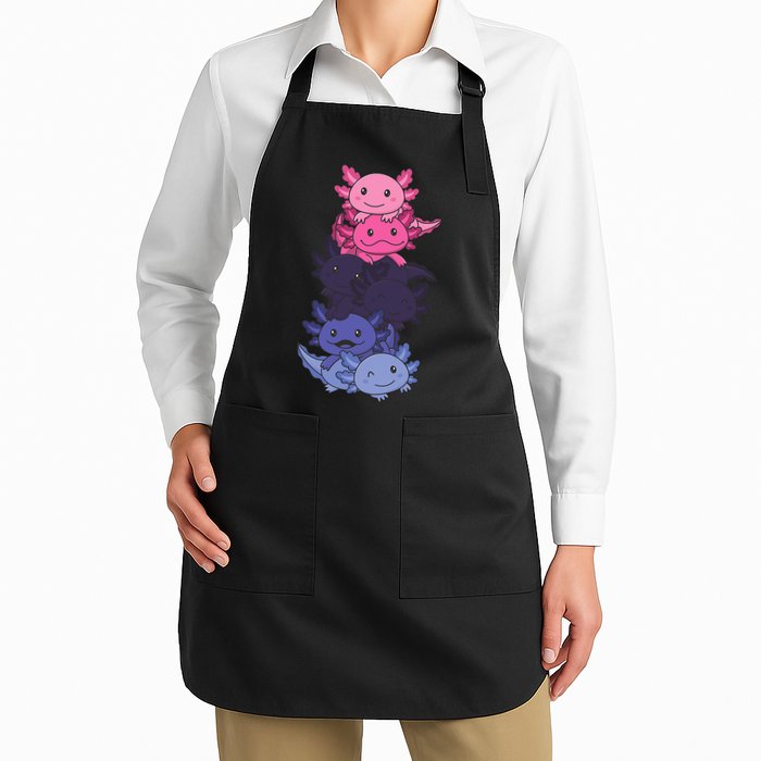 Omnisexual Pride LGBTQ Axolotl  Apron