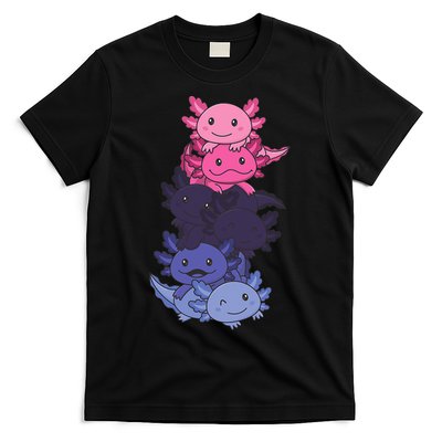 Omnisexual Pride LGBTQ Axolotl  T-Shirt