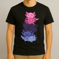 Omnisexual Pride LGBTQ Axolotl  T-Shirt