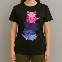 Omnisexual Pride LGBTQ Axolotl  T-Shirt