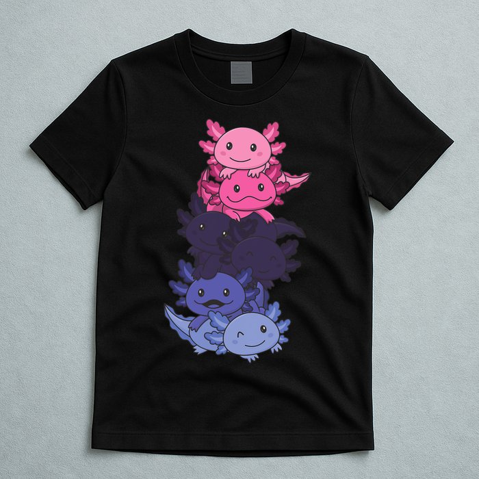 Omnisexual Pride LGBTQ Axolotl  T-Shirt