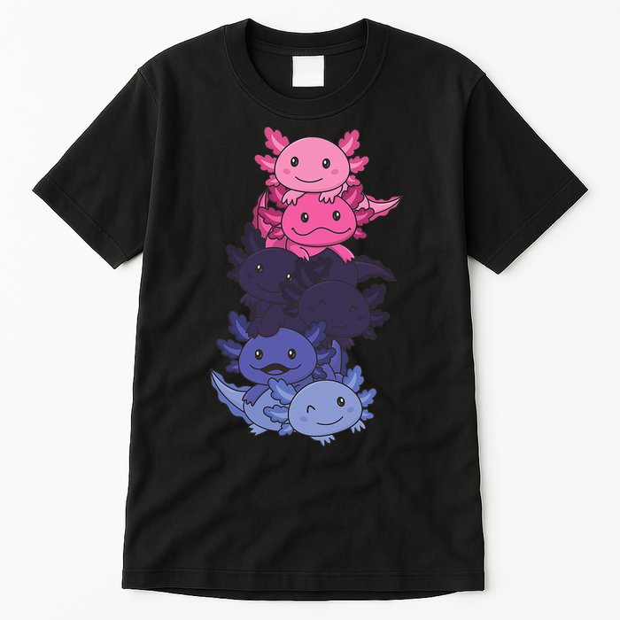 Omnisexual Pride LGBTQ Axolotl  Tall T-Shirt