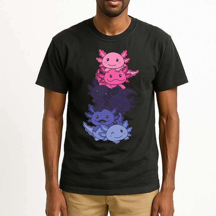 Omnisexual Pride LGBTQ Axolotl  Tall T-Shirt
