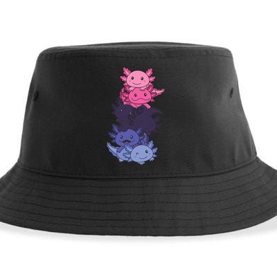 Omnisexual Pride LGBTQ Axolotl  Sustainable Bucket Hat