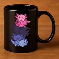 Omnisexual Pride LGBTQ Axolotl  11oz C Handle Ceramic Mug