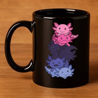 Omnisexual Pride LGBTQ Axolotl  11oz C Handle Ceramic Mug
