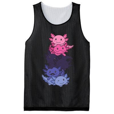 Omnisexual Pride LGBTQ Axolotl  Mesh Reversible Basketball Jersey Tank