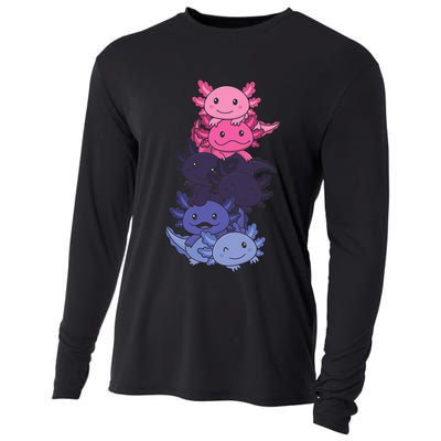 Omnisexual Pride LGBTQ Axolotl  Cooling Performance Long Sleeve Crew