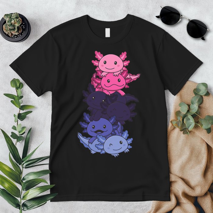 Omnisexual Pride LGBTQ Axolotl  Premium T-Shirt