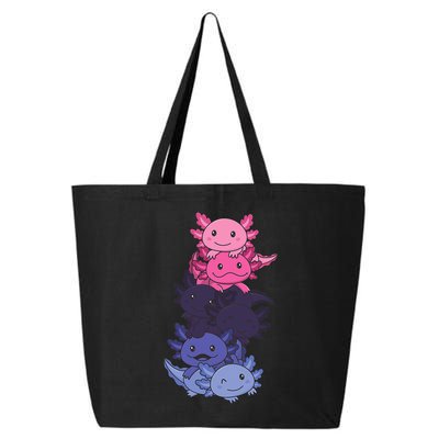 Omnisexual Pride LGBTQ Axolotl  25L Jumbo Tote