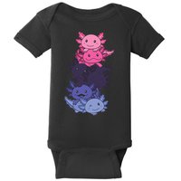 Omnisexual Pride LGBTQ Axolotl  Baby Bodysuit