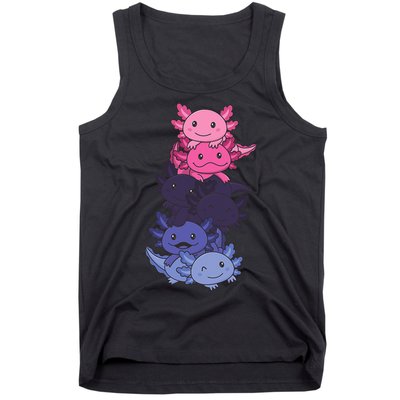 Omnisexual Pride LGBTQ Axolotl  Tank Top