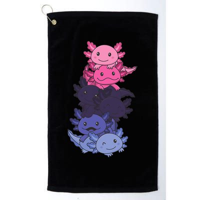 Omnisexual Pride LGBTQ Axolotl  Golf Towel
