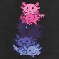 Omnisexual Pride LGBTQ Axolotl  Golf Towel