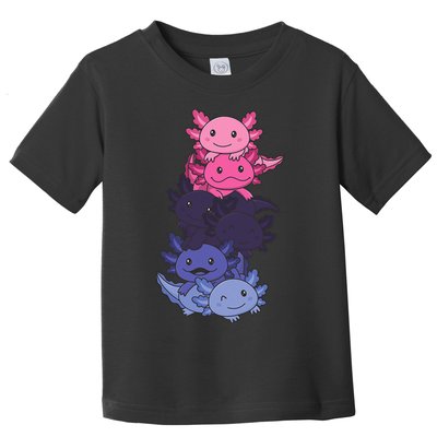 Omnisexual Pride LGBTQ Axolotl  Toddler T-Shirt
