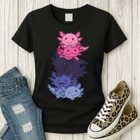 Omnisexual Pride LGBTQ Axolotl  Womens T-Shirt