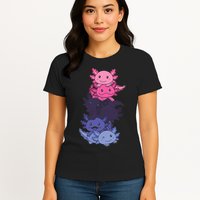 Omnisexual Pride LGBTQ Axolotl  Womens T-Shirt