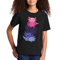 Omnisexual Pride LGBTQ Axolotl  Kids T-Shirt