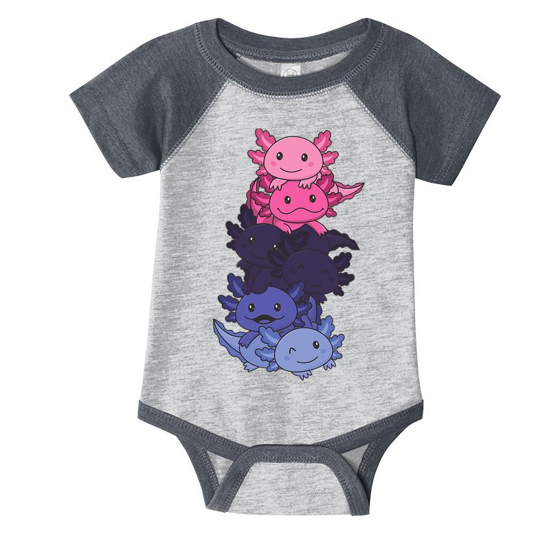 Omnisexual Pride LGBTQ Axolotl  Infant Baby Jersey Bodysuit