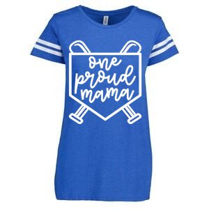 One Proud Mama Baseball Softball Mom Cute Funny Gift Enza Ladies Jersey Football T-Shirt