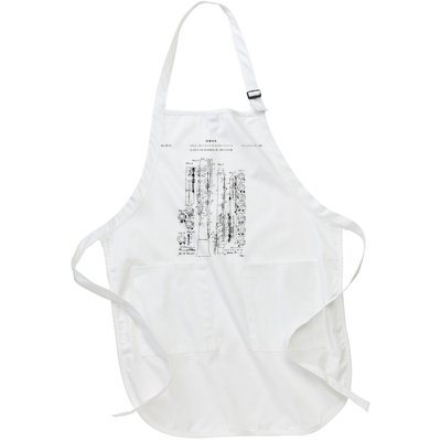 Oboe Patent Music Full-Length Apron With Pockets