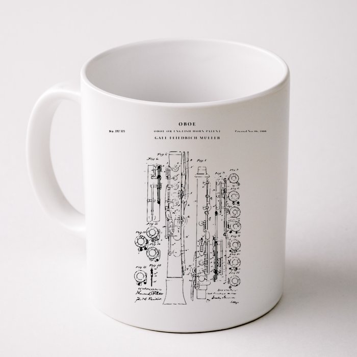 Oboe Patent Music Coffee Mug