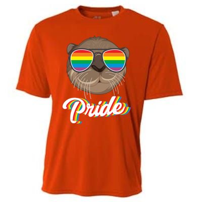 Otter Pride Month Lgbt Gift Cooling Performance Crew T-Shirt