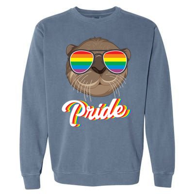 Otter Pride Month Lgbt Gift Garment-Dyed Sweatshirt