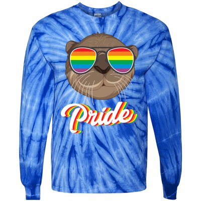 Otter Pride Month Lgbt Gift Tie-Dye Long Sleeve Shirt