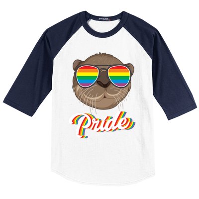 Otter Pride Month Lgbt Gift Baseball Sleeve Shirt