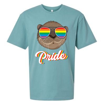 Otter Pride Month Lgbt Gift Sueded Cloud Jersey T-Shirt