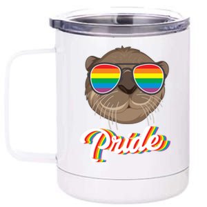 Otter Pride Month Lgbt Gift 12 oz Stainless Steel Tumbler Cup