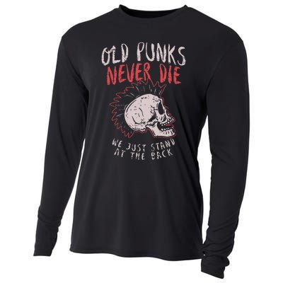 Old Punks Never Die Rock Music Gift Cooling Performance Long Sleeve Crew