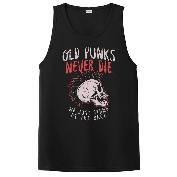 Old Punks Never Die Rock Music Gift PosiCharge Competitor Tank