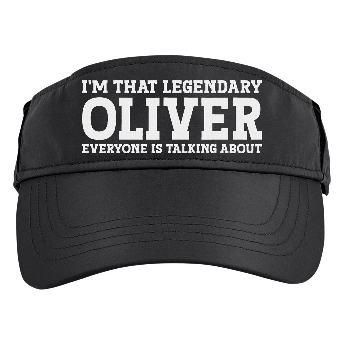 Oliver Personal Name Funny Oliver Adult Drive Performance Visor