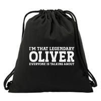 Oliver Personal Name Funny Oliver Drawstring Bag