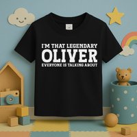 Oliver Personal Name Funny Oliver Toddler T-Shirt