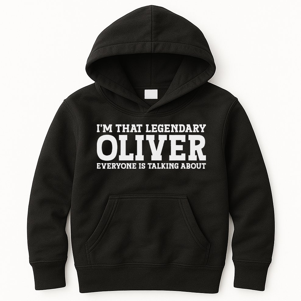 Oliver Personal Name Funny Oliver Kids Hoodie