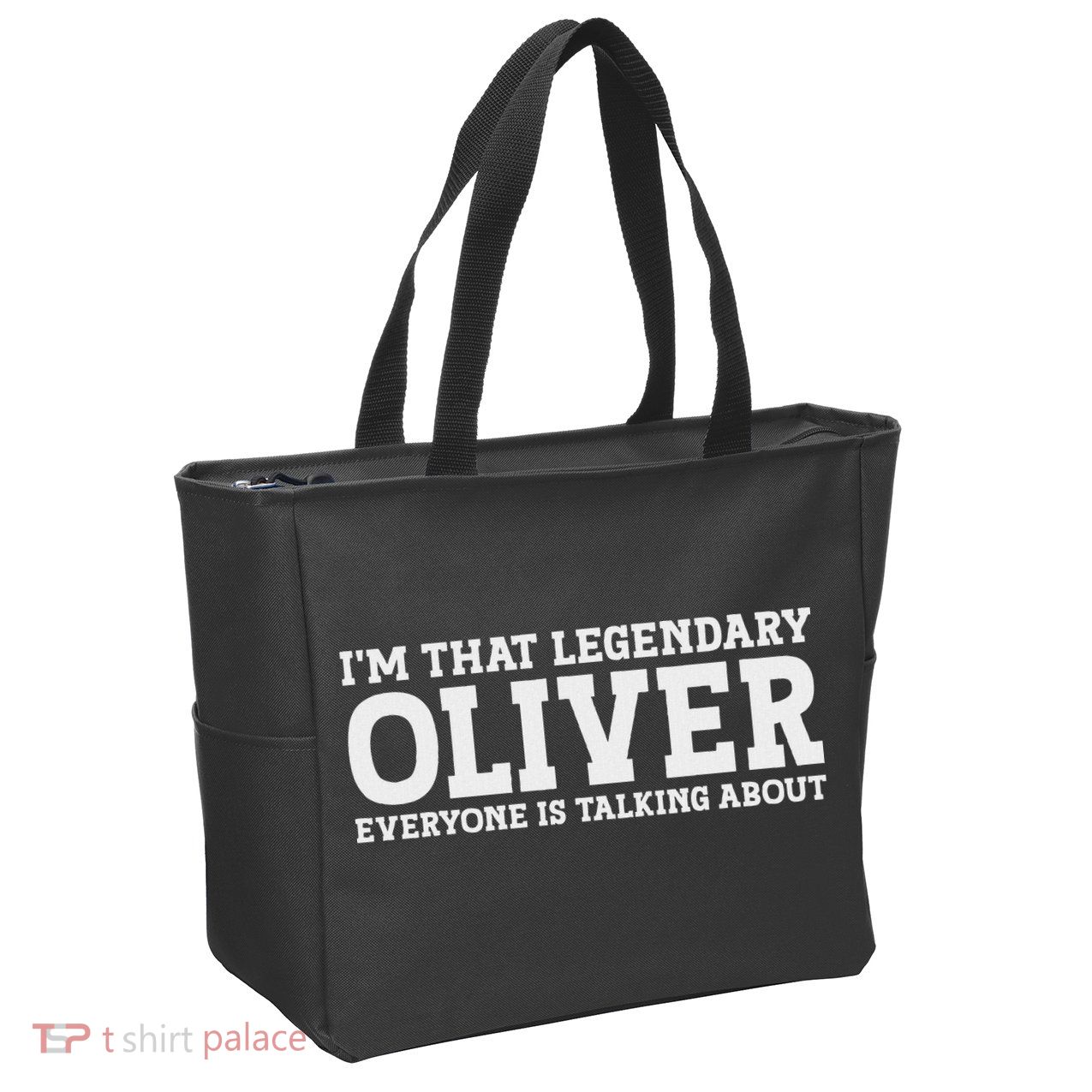 Oliver Personal Name Funny Oliver Zip Tote Bag