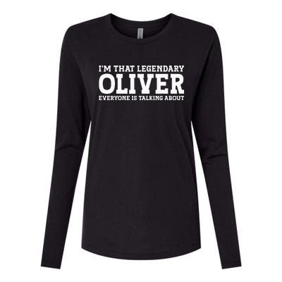 Oliver Personal Name Funny Oliver Womens Cotton Relaxed Long Sleeve T-Shirt