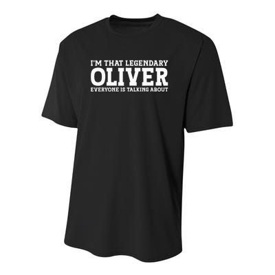 Oliver Personal Name Funny Oliver Youth Performance Sprint T-Shirt