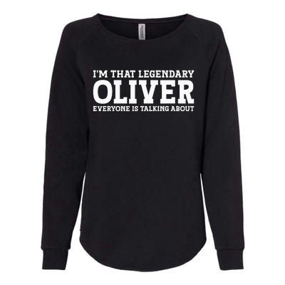 Oliver Personal Name Funny Oliver Womens California Wash Sweatshirt