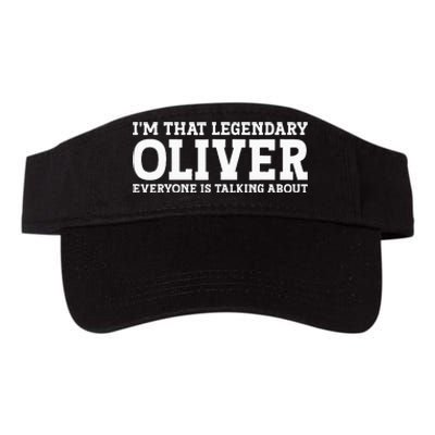 Oliver Personal Name Funny Oliver Valucap Bio-Washed Visor